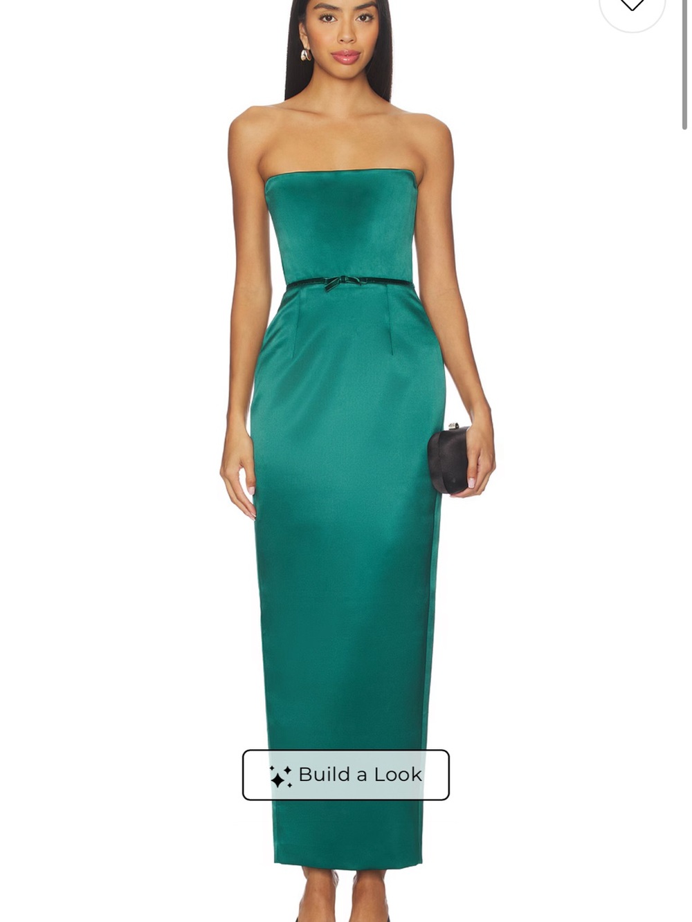 SAU LEE Taylor Dress in Emerald // Size US 6